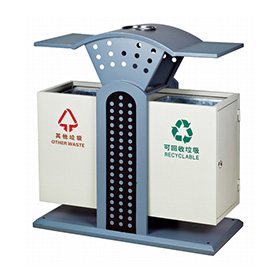 Conteneur de recyclage en métal pour l&#39;extérieur HW-134